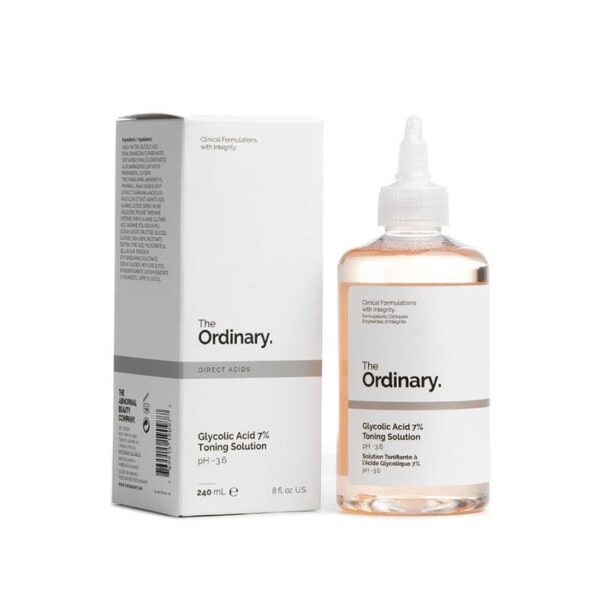 تونر گلایکولیک اسید 7% اوردینری اکسفولیتینگ لایه بردار و روشن کننده پوست 240ml