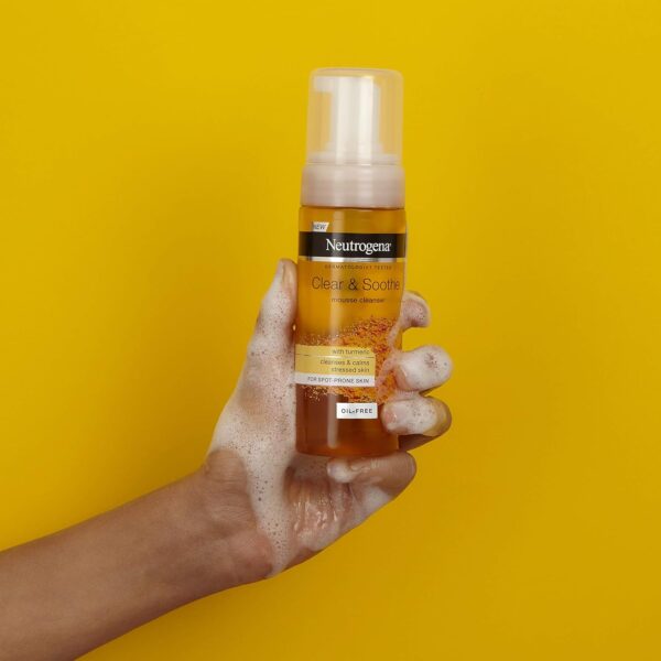 فوم شستشو صورت نیتروژنا مناسب پوست چرب و مستعد جوش حاوی عصاره زردچوبه حجم 150ml - Image 2