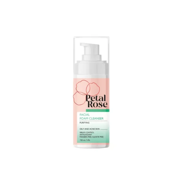فوم شسشتوی صورت پوست چرب پتال رز 150ml - Image 3
